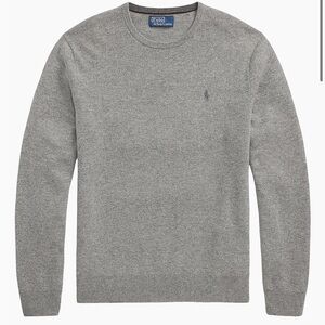 Polo by Ralph Lauren Men's Heather Gray Crewneck, excellent cond